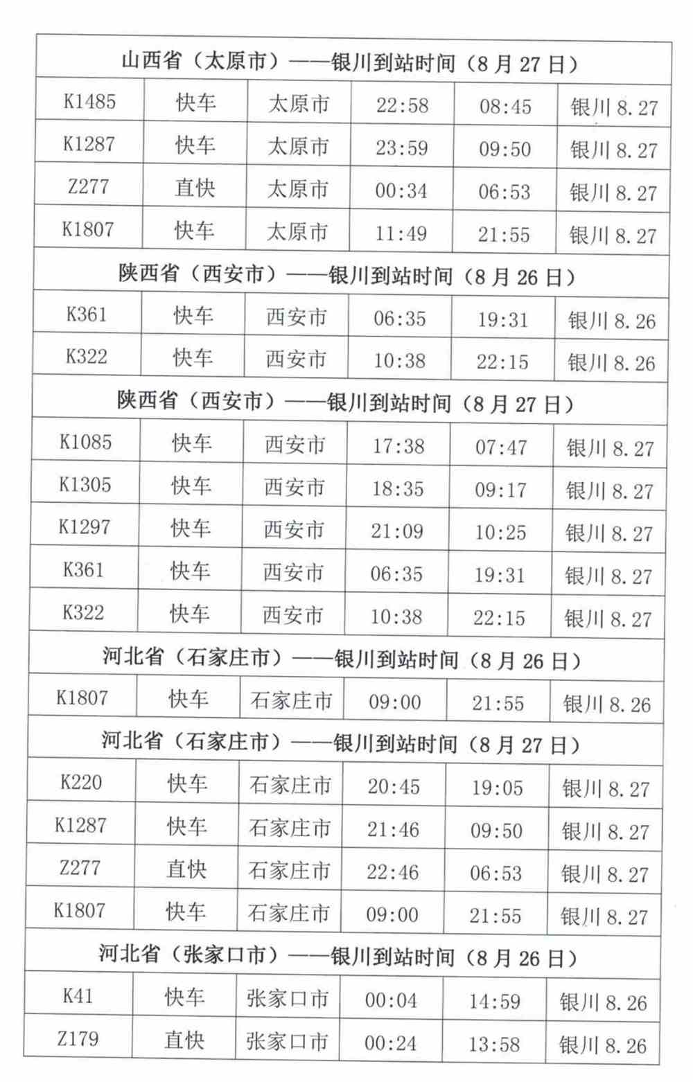银川火车站最新时刻表，启程探索自然美景，寻找内心平静之旅