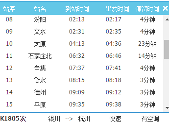 最新列车时刻表及其使用指南