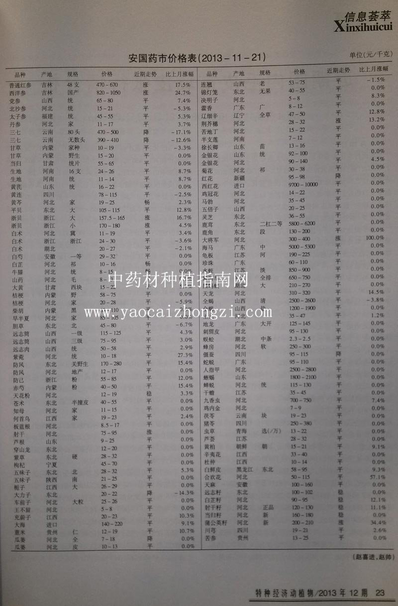 安国药材最新价格报表全解析，价格报表指南与动态更新
